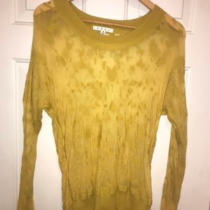 CAbi sweater and sleeveless blouse set